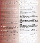 Abyssinian Restaurant menu