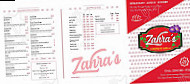 Zahra's Corner Grill menu