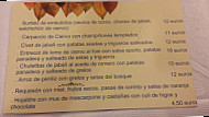 Casa Celia, La Coruna menu