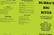 Bubba's Big Bites menu
