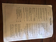 The Livery Stable menu