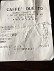 Gran Caffe Duetto menu