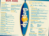 Ron Jon's Sports menu