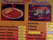 Cesar's Tacos menu