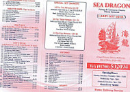 Sea Dragon menu
