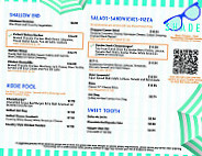 Letterpress menu