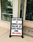 Cafe Disco French Macarons Specialty Coffee outside
