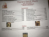 Tracie's Snack Shack menu