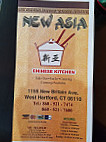 New Asia menu