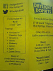 Daylight Donuts menu