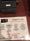 Margaret's Cafe menu