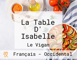 La Table D' Isabelle