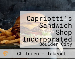 Capriotti's Sandwich Shop Incorporated