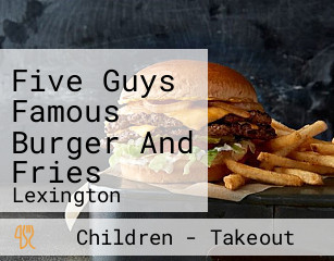 Five Guys Famous Burger And Fries