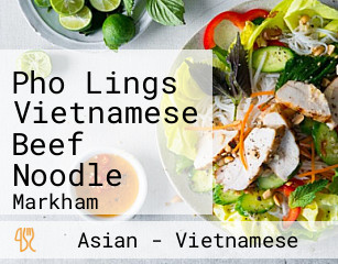 Pho Lings Vietnamese Beef Noodle
