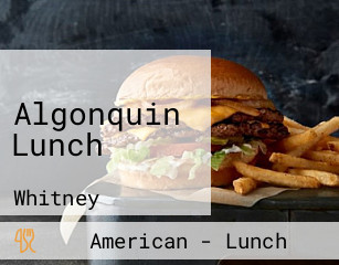 Algonquin Lunch