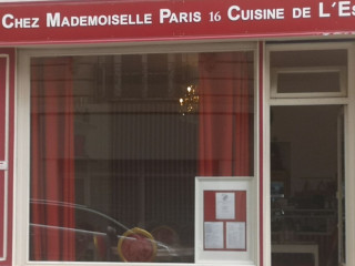 Chez Mademoiselle Paris 16 Carte