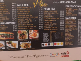 V-tea Tapioca, Banh Mi, Snack