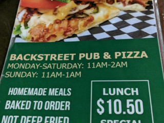 Backstreet Pub Pizza