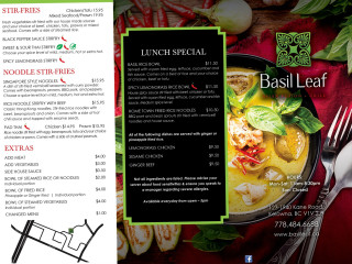 Basil Leaf Asian Fusion Glenmore