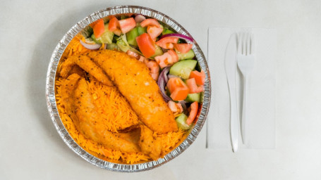 Fresh Fried Whiting Fish With French Fries