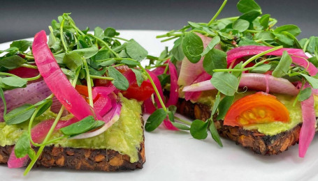 Avocado On Almond Seed Oat Toast