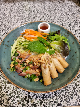 Crispy Pork And Spring Rolls