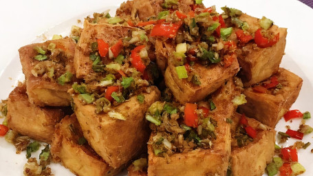 Spicy Salt Crispy Tofu Jiāo Yán Cuì Pí Dòu Fǔ