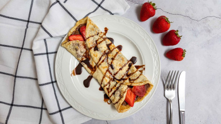 Strawberry And Chocolate Crepe