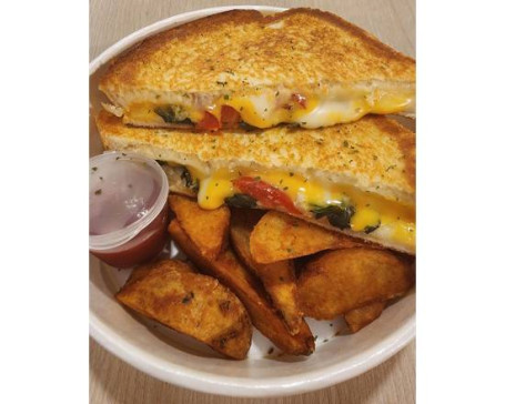 Kǎo Qǐ Sī Sān Míng Zhì Fù Xiē Xíng Shǔ Tiáo Roasted Cheese Sandwich