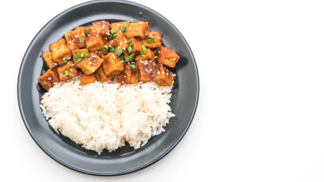 Mixed Vegetable Braised Tofu Over Rice