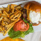 Choripan Burger with Fries