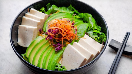 Tofu Avocado Green Salad