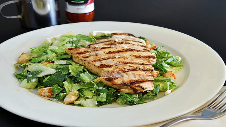 Grilled Swordfish With Caesar Salad