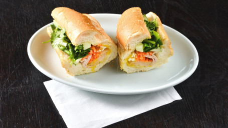 Egg Pork Ham Sandwich Bánh Mì Trứng Chả Lụa