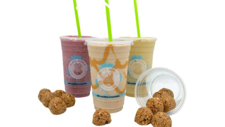 3 Smoothies And 3 Protein Bites