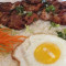 Special Small Viet Rice with Grilled Chicken a Sunny Side-Up Egg