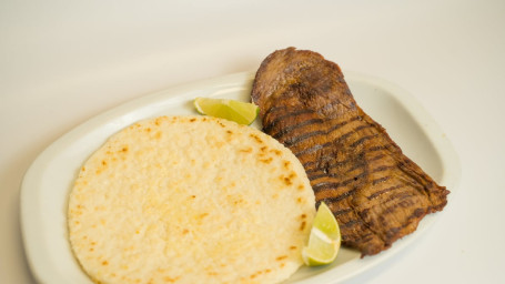 Carne Asada Con Arepa Tela No Viene Con Arroz Blanco