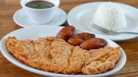 #7 Bistec De Pollo Empanisado (Breaded Chicken Steak)