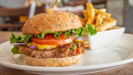 Ricky's Signature Plant-Based Veggie Burger