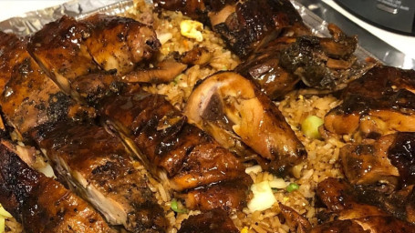 Large Tray Jerk Chicken Fried Rice