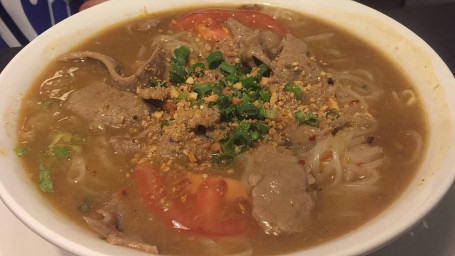 #24. Beef In Satay Rice Noodle Soup