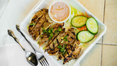 C3. Grilled Chicken on Rice Com Ga Nuong