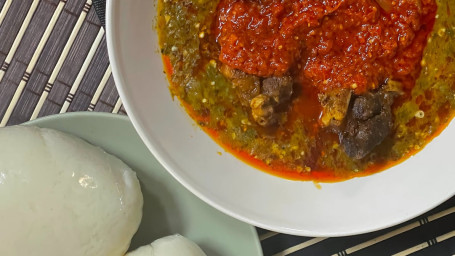 Okra Soup Pounded Yam (New!!!