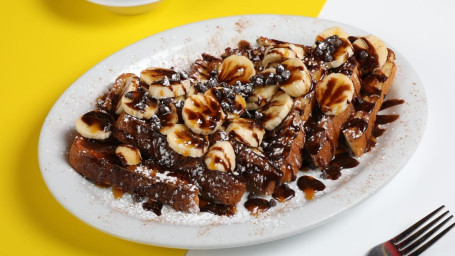 Chocolate Banana Caramel French Toast