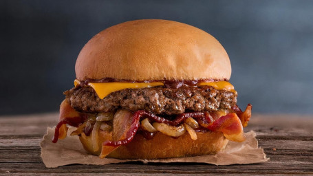 Burger Bbq Au Cheddar Et Au Bacon