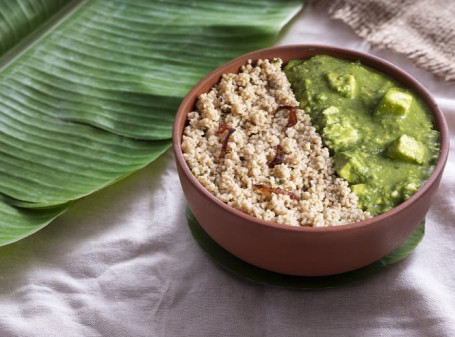 Millet Pulao With Palak Paneer