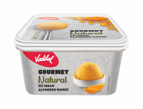 Pot De Crème Glacée Naturelle À La Mangue Alphonso (1 Litre)