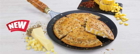 Pizza Paratha Au Maïs Et Au Fromage