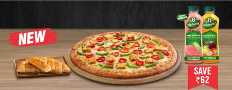 Pizza Juice Partnership Paneer Spl Comb (Repas Pour 2)